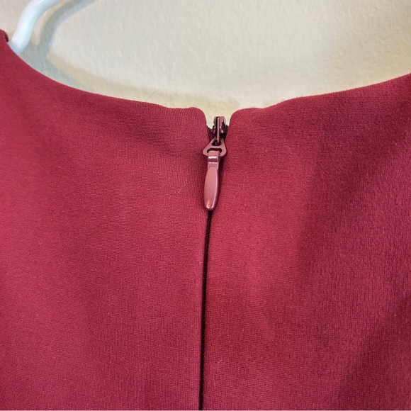 NWT Lulus Hello World Wine Red Midi Dress Size Small - Picture 8 of 8